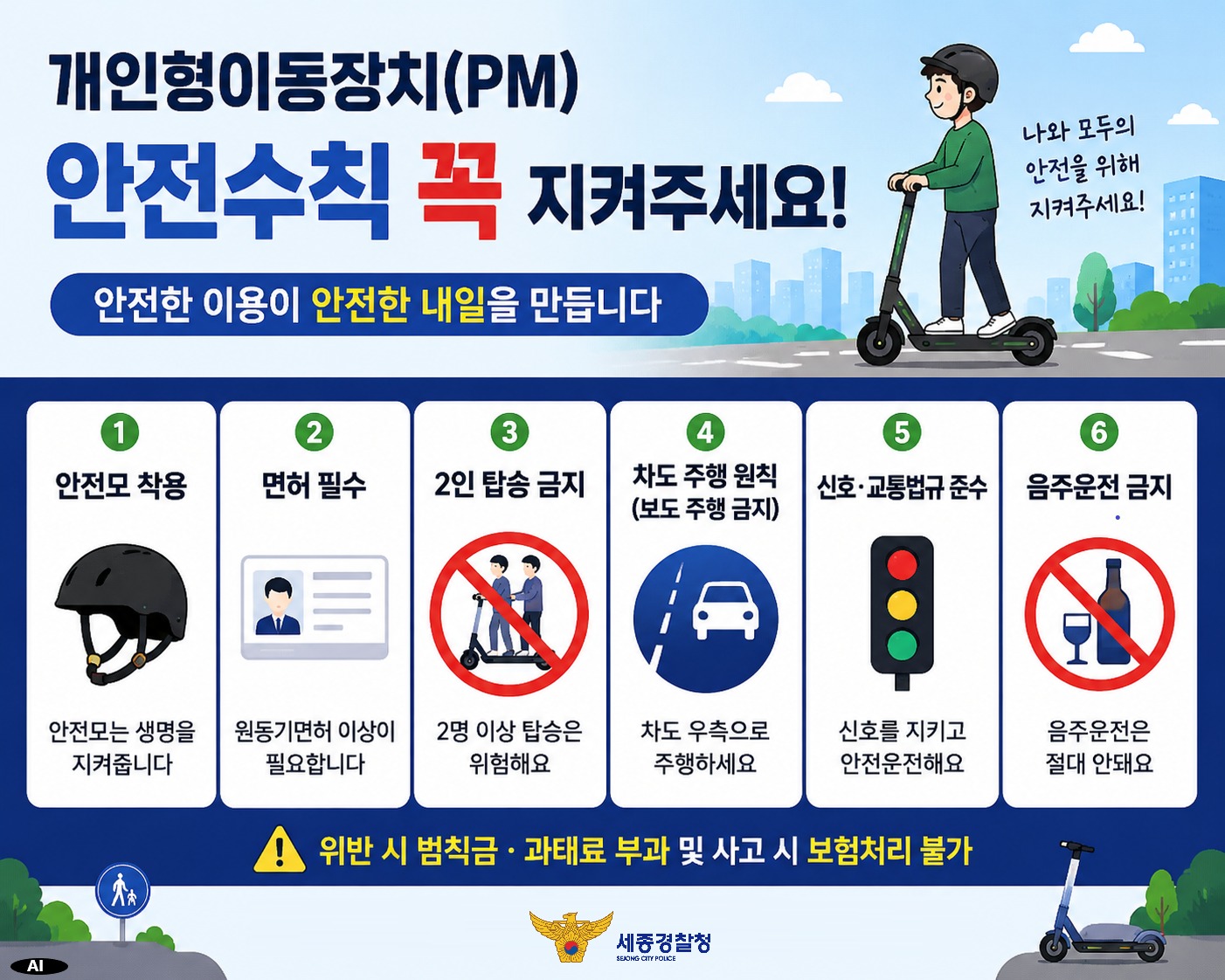 개인형이동장치(PM) 안전수칙